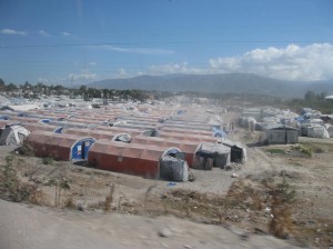 Remaining tent city outside Port-au-Prince