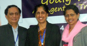 Richard and Sunita Howell with Sunita Mohanty, Kolkata, India